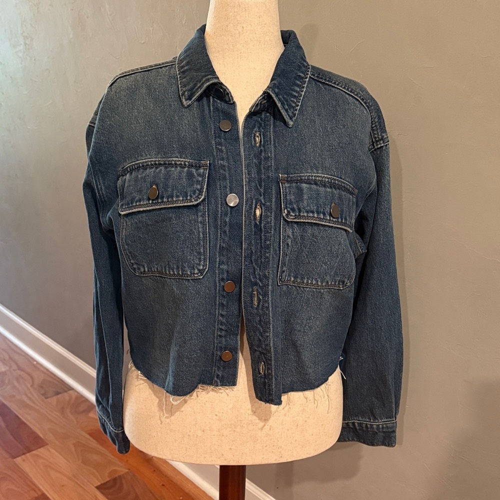 NWT Kut from the Kloth Dark Blue Jean Jacket